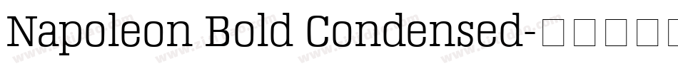 Napoleon Bold Condensed字体转换